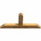 Ekena Millwork Portland Rough Sawn Timber Gable Bracket, Western Red Cedar, 60"W x 27"H x 4"D x 6"F, 11/12 Pitch GBW060X27X0406POR00RWR - alternate 5